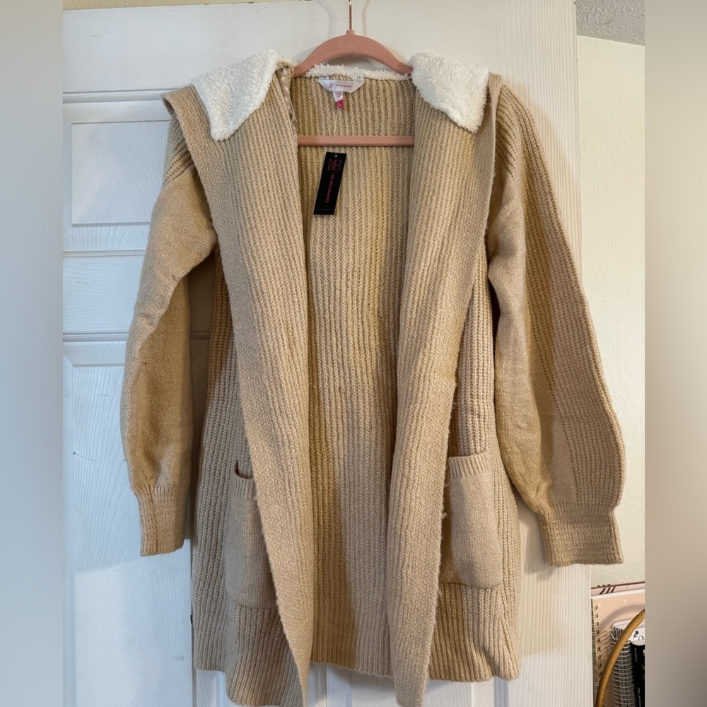 Hooded cardigan
